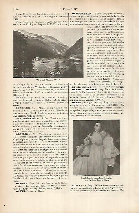 LAMINA ESPASA 26039: Vista del Olperer Tirol