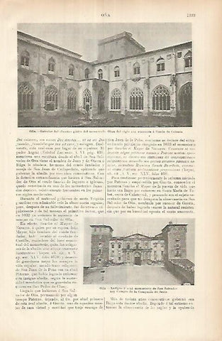 LAMINA ESPASA 26059: Monasterio de Oña Burgos