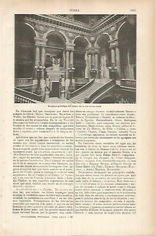 LAMINA ESPASA 26065: Escalera de la Opera de Paris