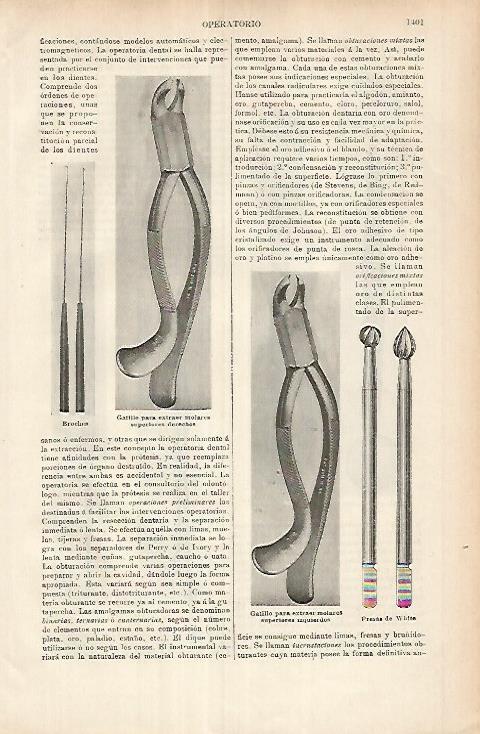 LAMINA ESPASA 26069: Utensilios para dentistas