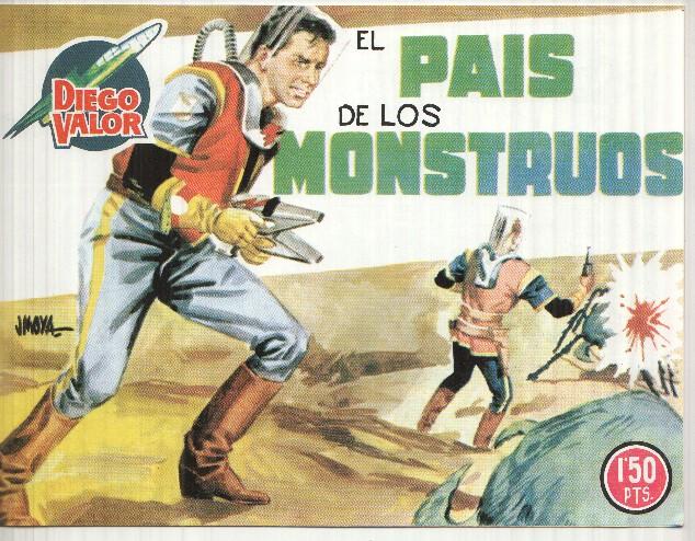 Facsimil: Diego Valor segunda serie numero 42: El pais de los monstruos