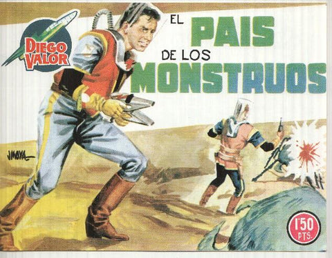 Facsimil: Diego Valor segunda serie numero 42: El pais de los monstruos