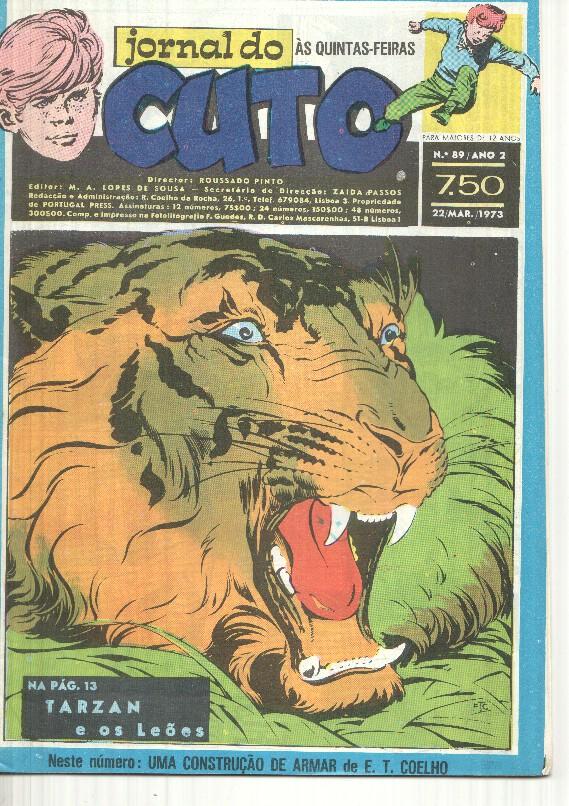 Jornal do Cuto numero 089: Flash Gordon, Cuto, Falcao Negro, Pistol Jim, Kangaroo Kid, Tarzan, Agente Secreto X9,