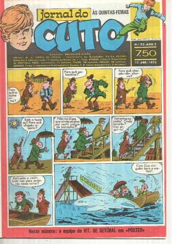 Jornal do Cuto numero 092: Cuto, Falcao Negro, Kangaroo Kid,. Pistol Jim, flash Gordon, Tarzan, Los dragones del tibet de Eemilio Freixas, 