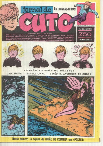 Jornal do Cuto numero 093: Cuto, Falcao Negro, Kangaroo Kid,. Pistol Jim, flash Gordon, Tarzan,  