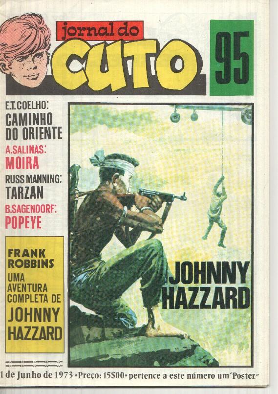 Jornal do Cuto numero 095: Johnny Hazzard (aventura larga completa), O Gaviao dos mares, Falcao negro, Cuto,  Principe Valiente, Tarzan 