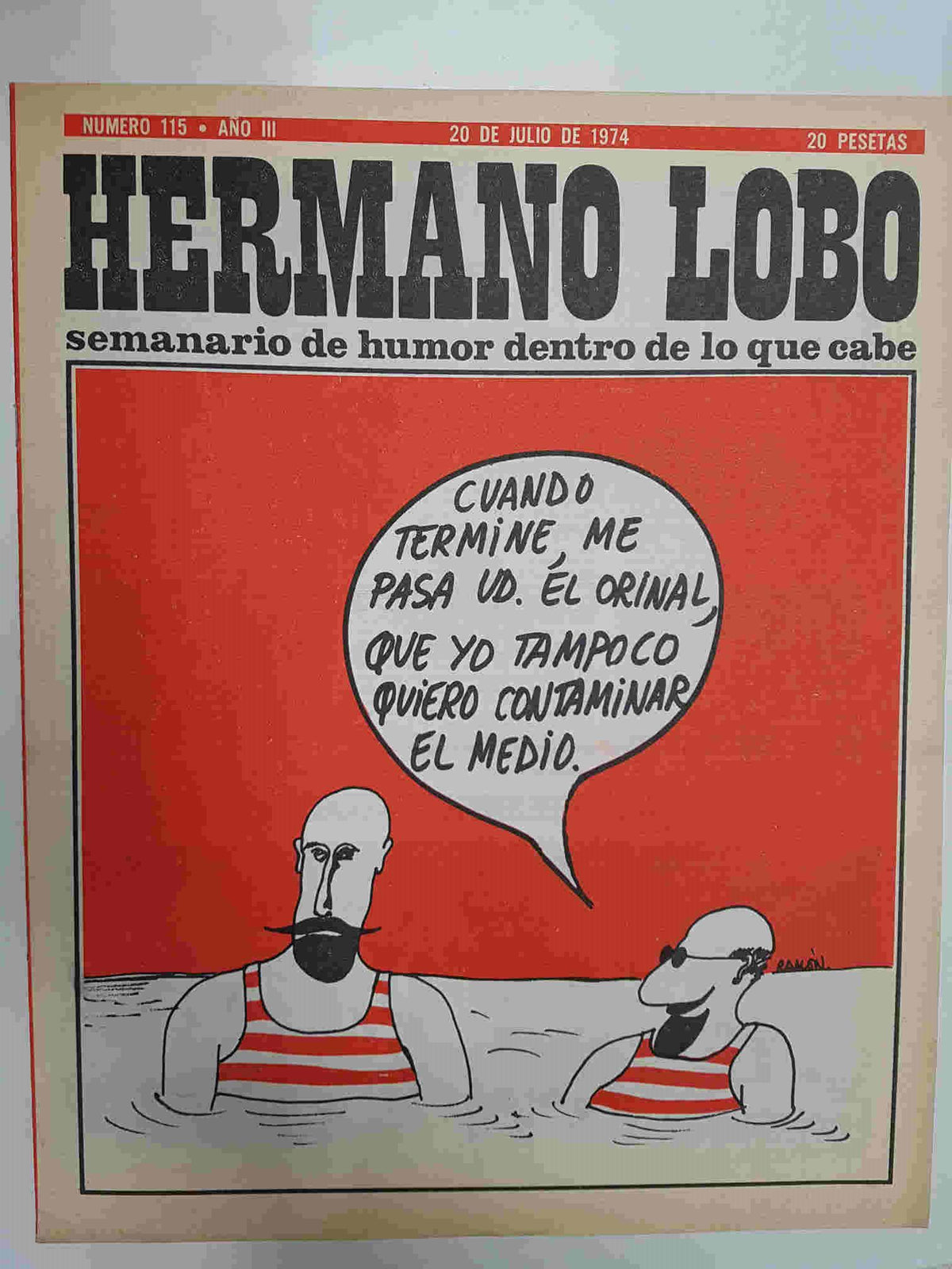 Hermano Lobo numero  115: portada de Ramon