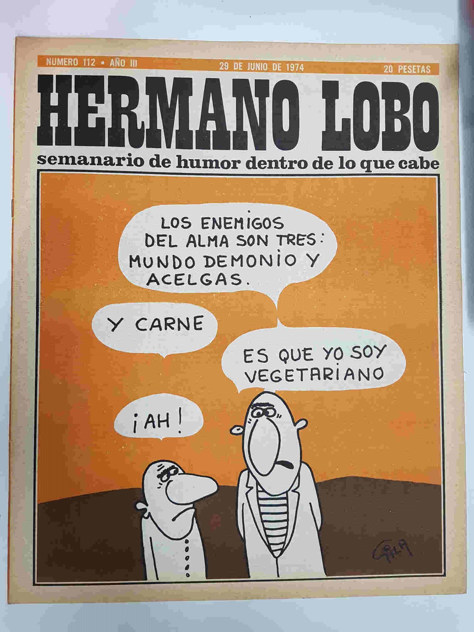 Hermano Lobo numero  112: portada de Gila