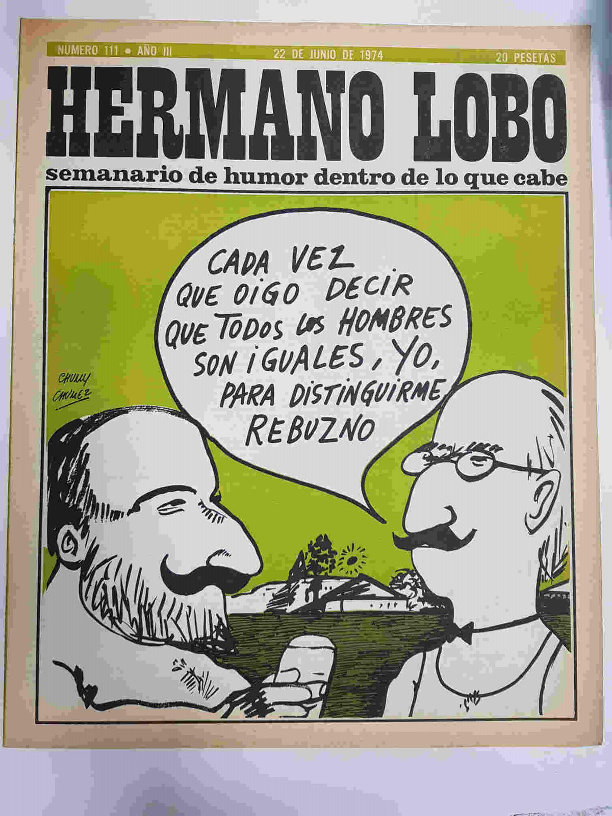 Hermano Lobo numero  111: portada de Chumy Chumez