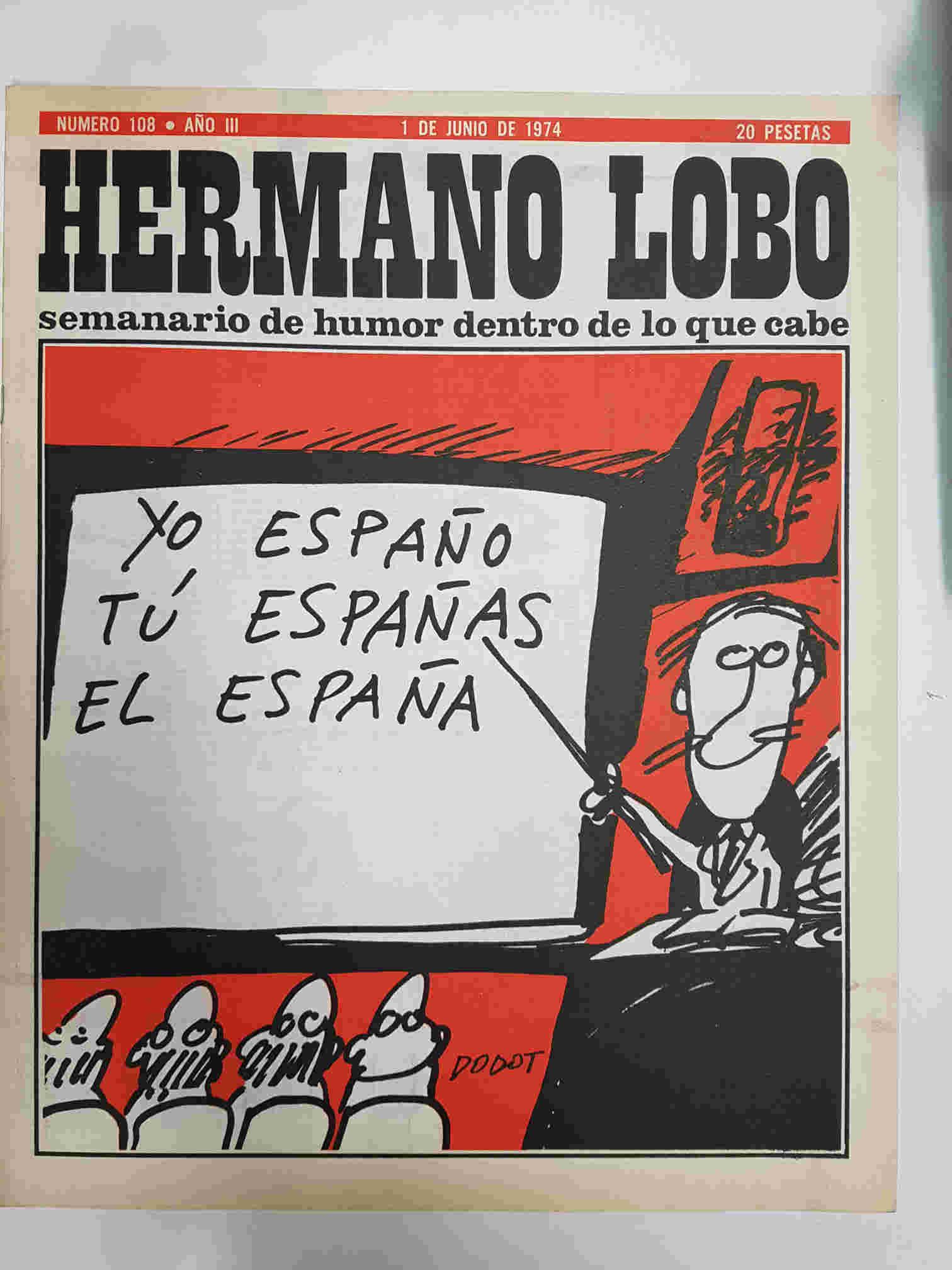 Hermano Lobo numero  108: portada de Dodot