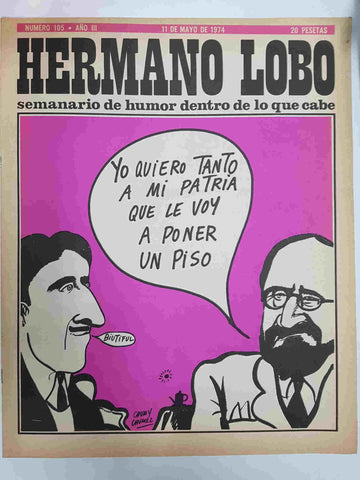 Hermano Lobo numero  105: portada de Chumy Chumez