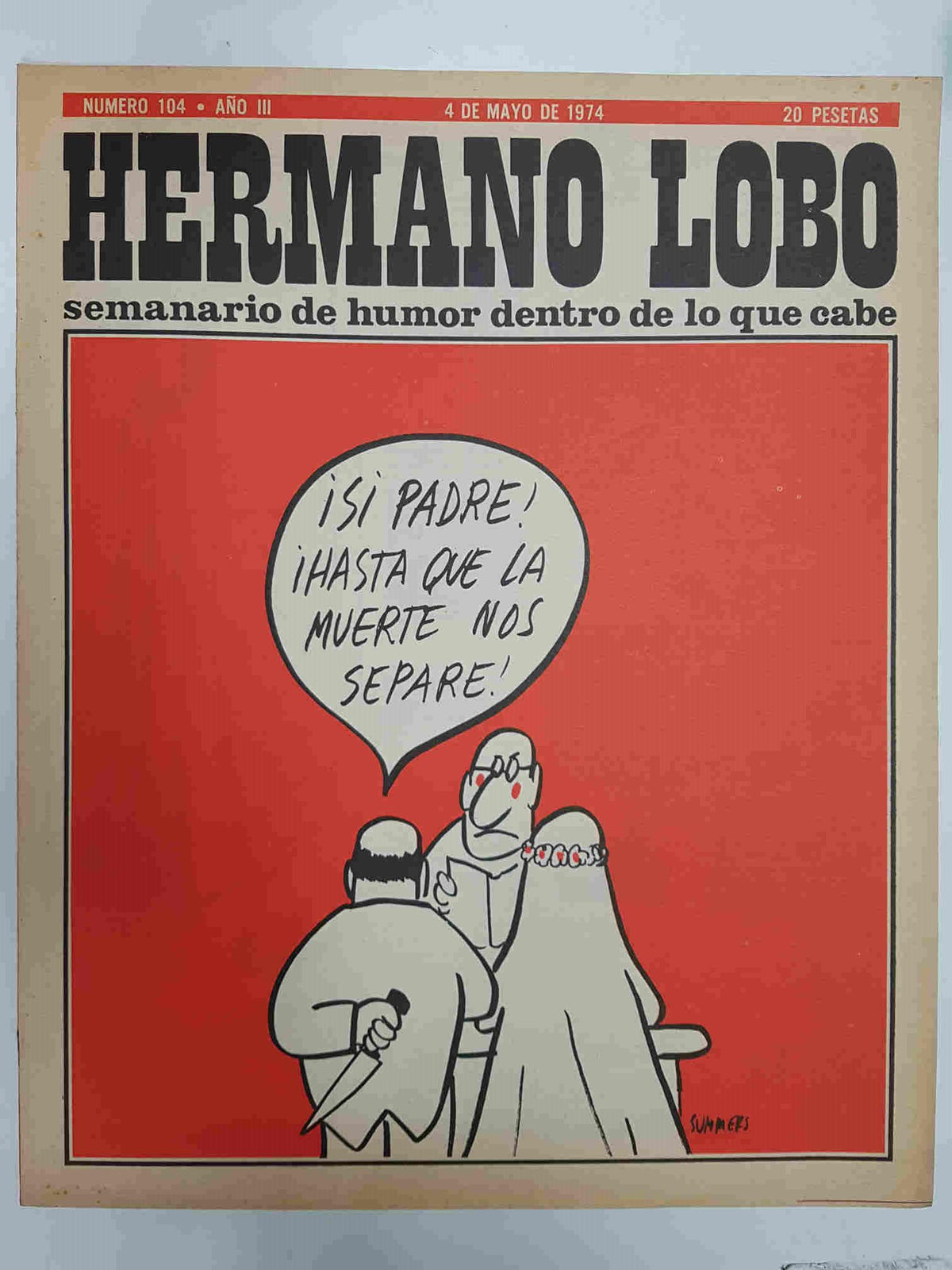 Hermano Lobo numero  104: portada de Summers