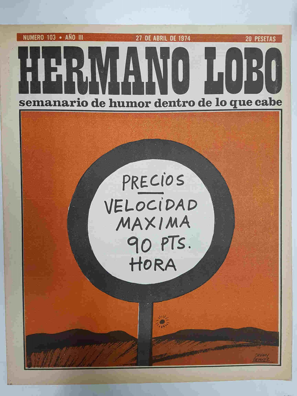 Hermano Lobo numero  103: portada de Chummy Chumez