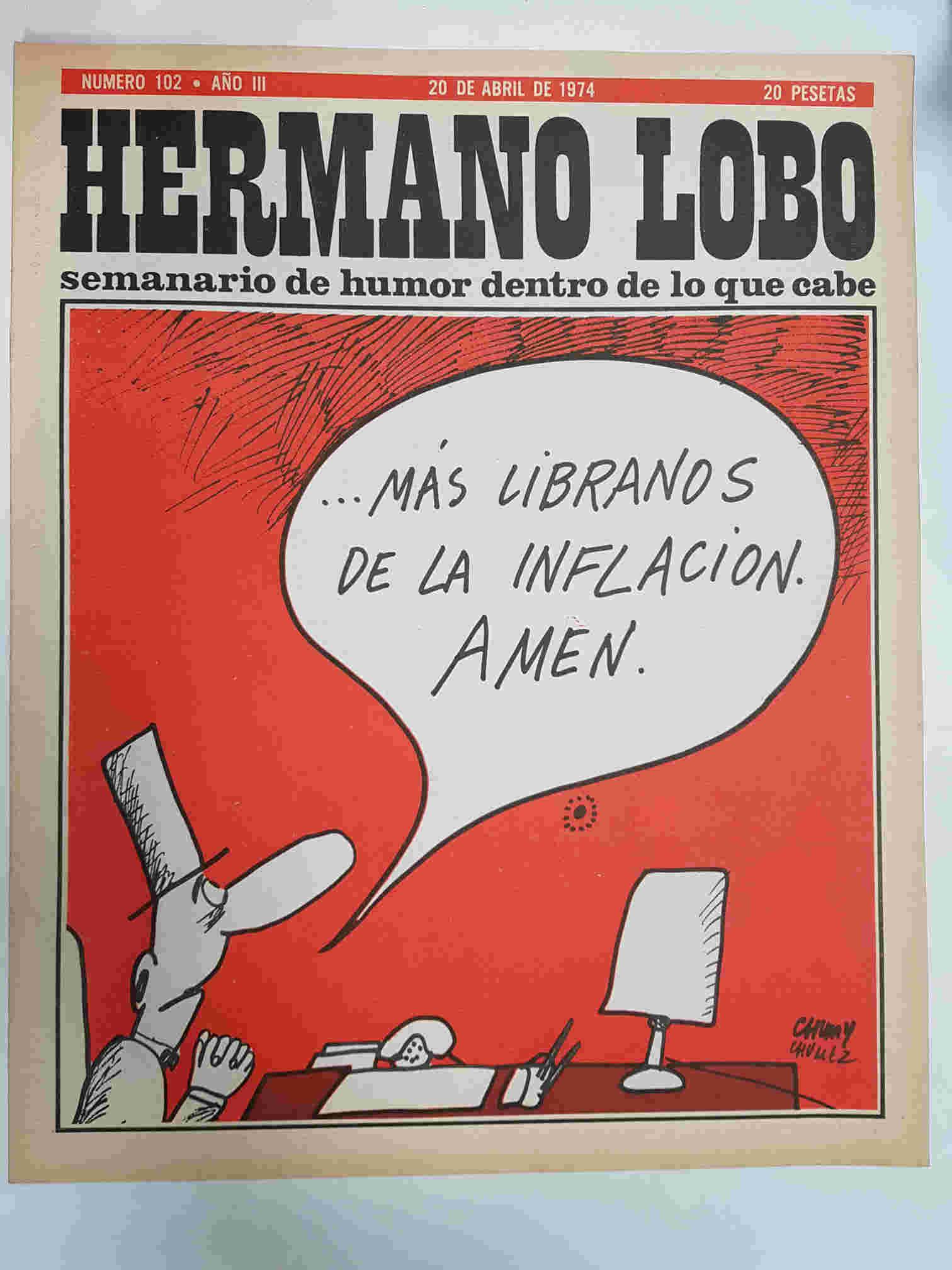 Hermano Lobo numero  102: portada de Chummy Chumez