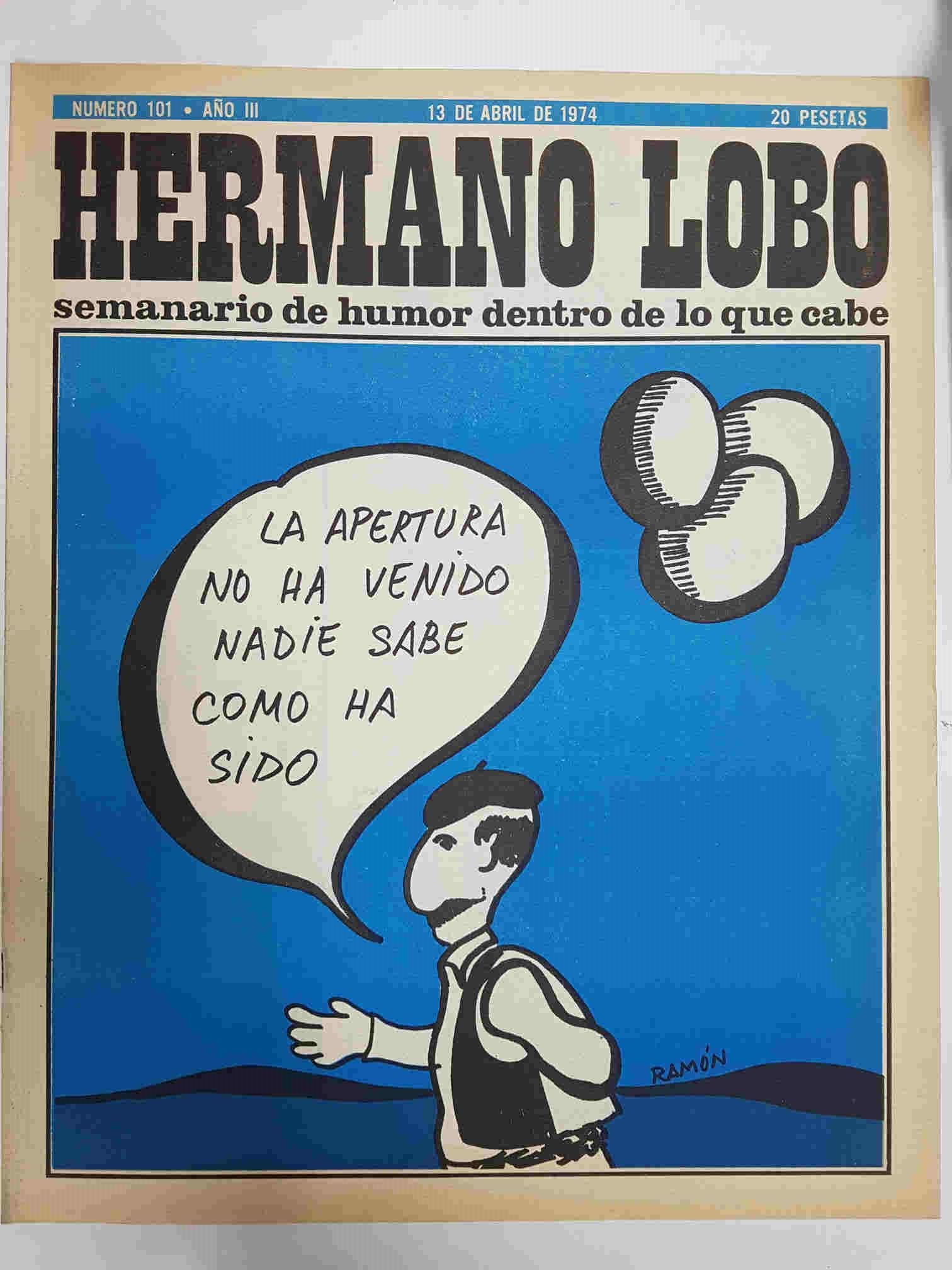 Hermano Lobo numero  101: portada de Ramon