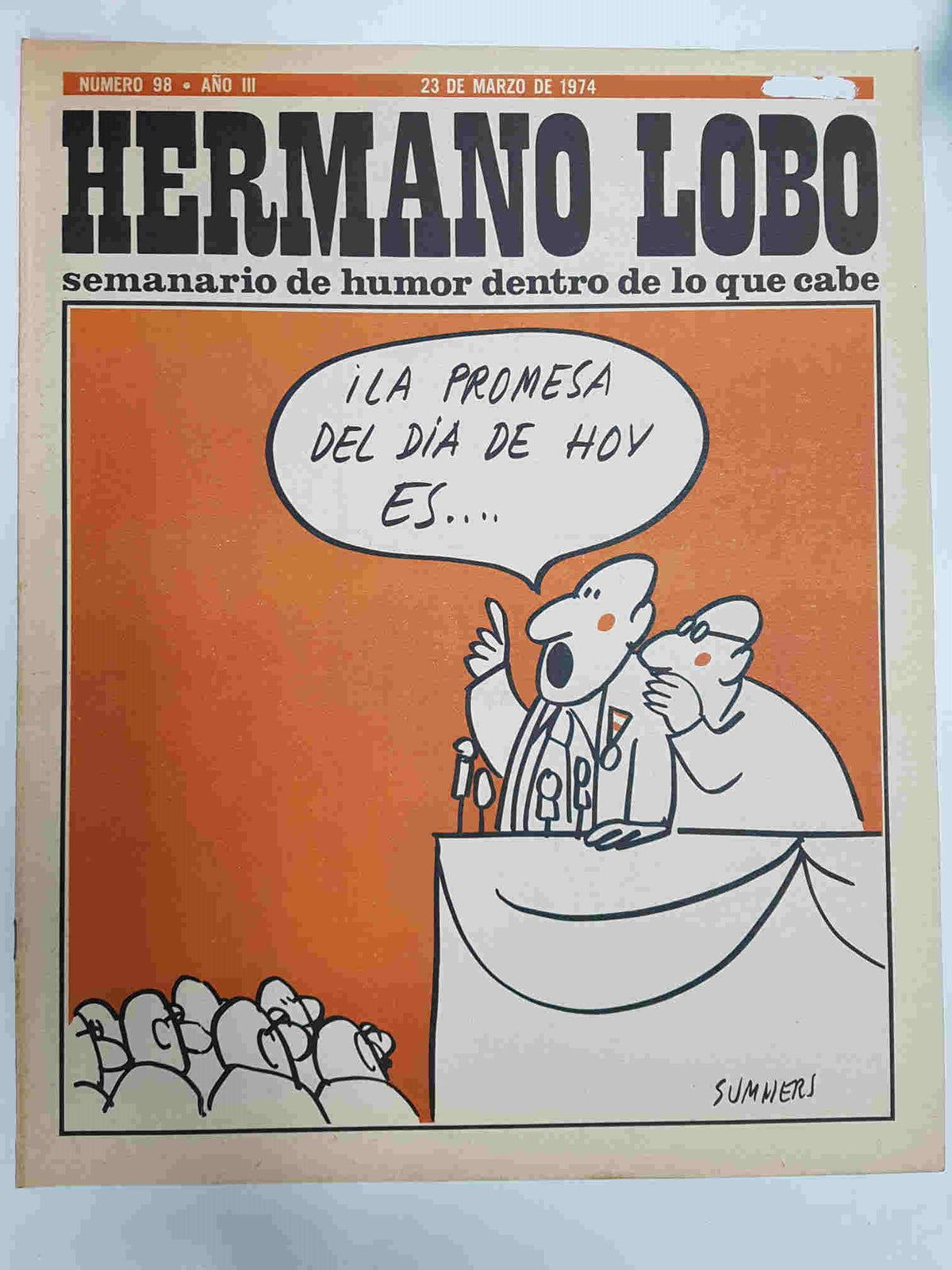 Hermano Lobo numero  098: portada de Summers