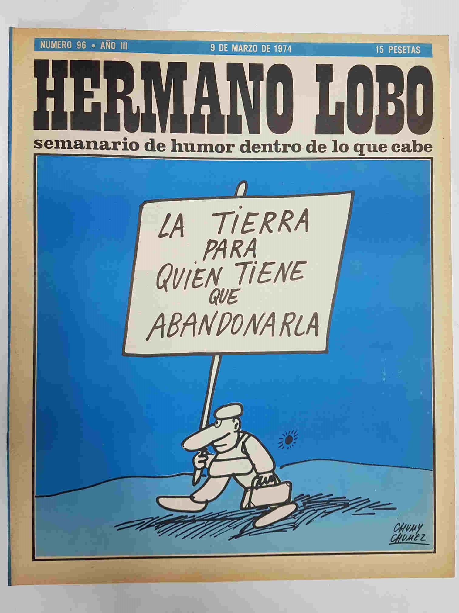 Hermano Lobo numero  096: portada de Chumy Chumez