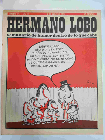 Hermano Lobo numero  095: portada de Gila