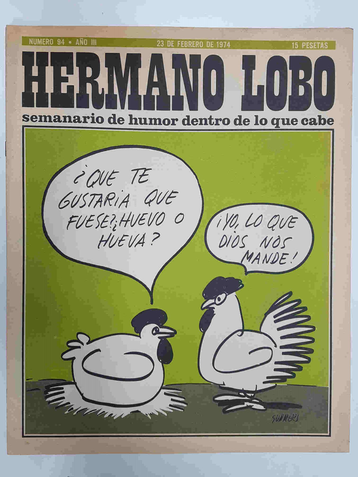 Hermano Lobo numero  094: portada de Summers