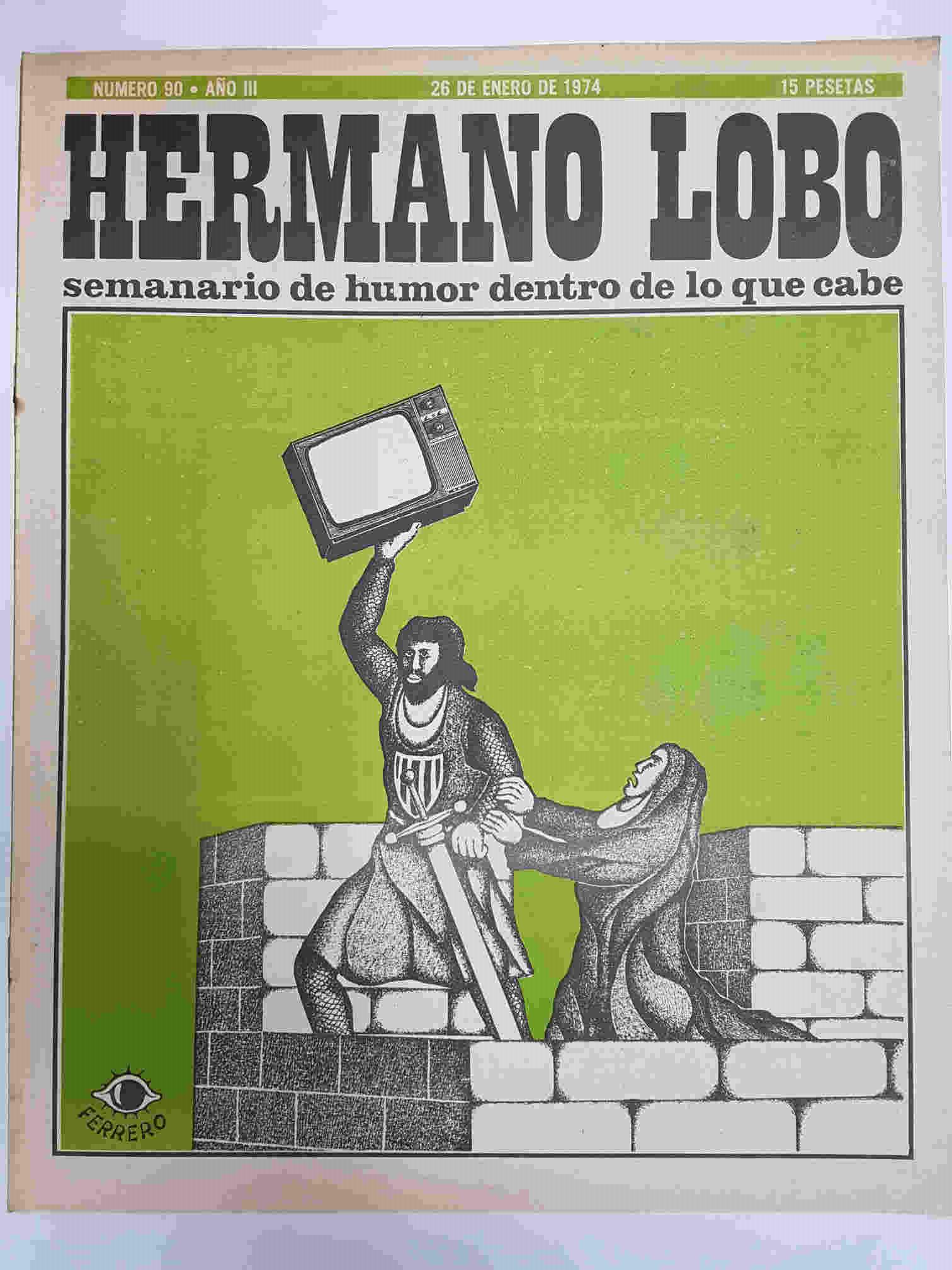 Hermano Lobo numero  090: portada de Ferrero