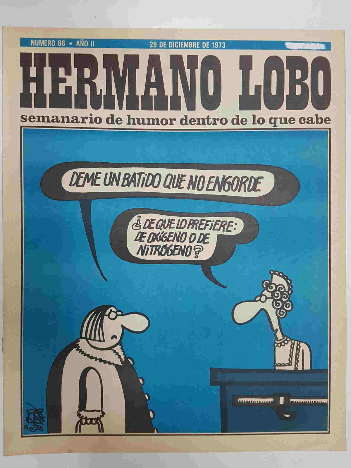 Hermano Lobo numero  086: portada de Forges