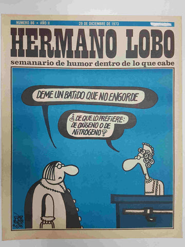 Hermano Lobo numero  086: portada de Forges