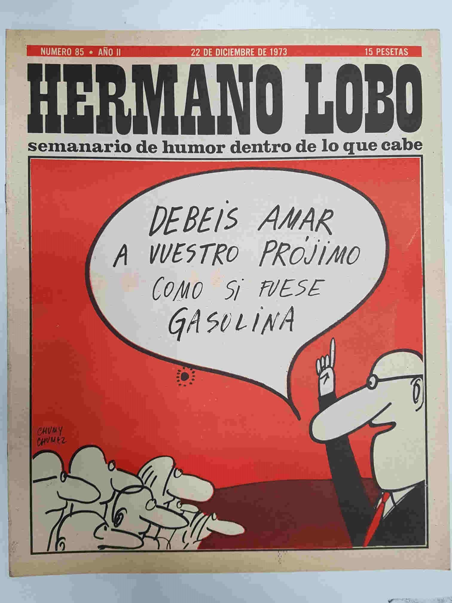 Hermano Lobo numero  085: portada de Chumy Chumez