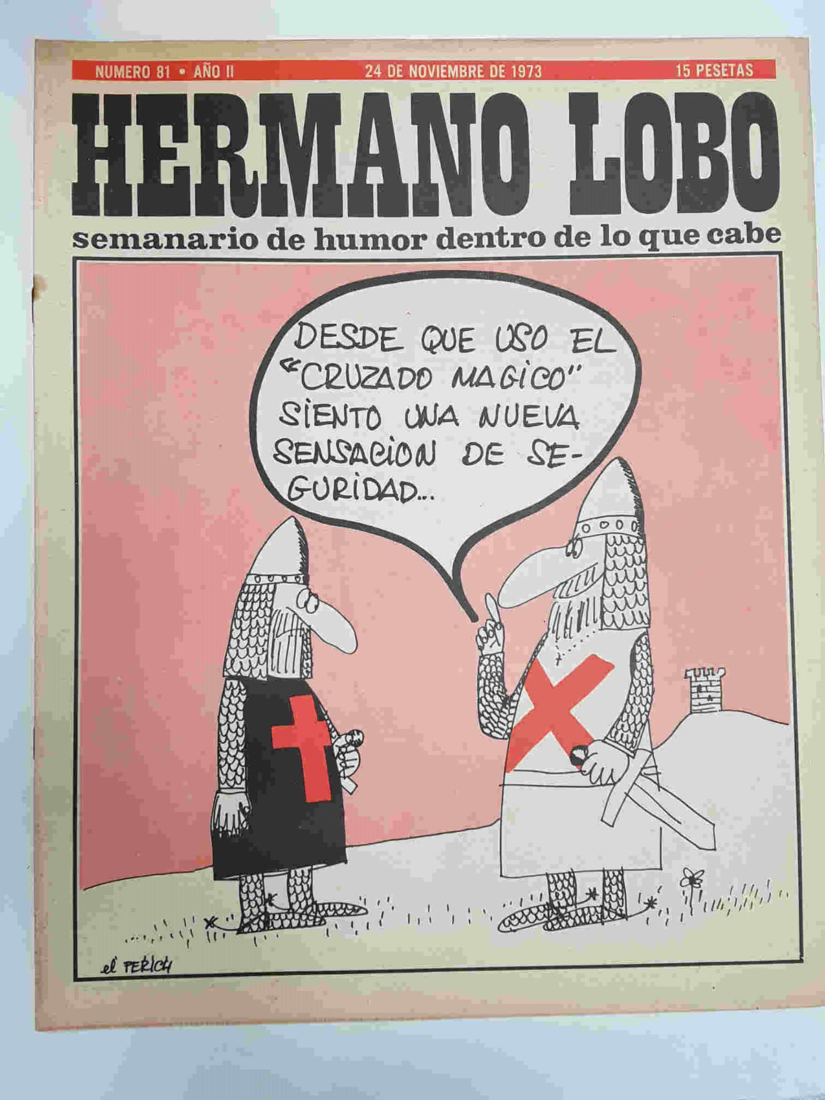 Hermano Lobo numero  081: portada de Peroch