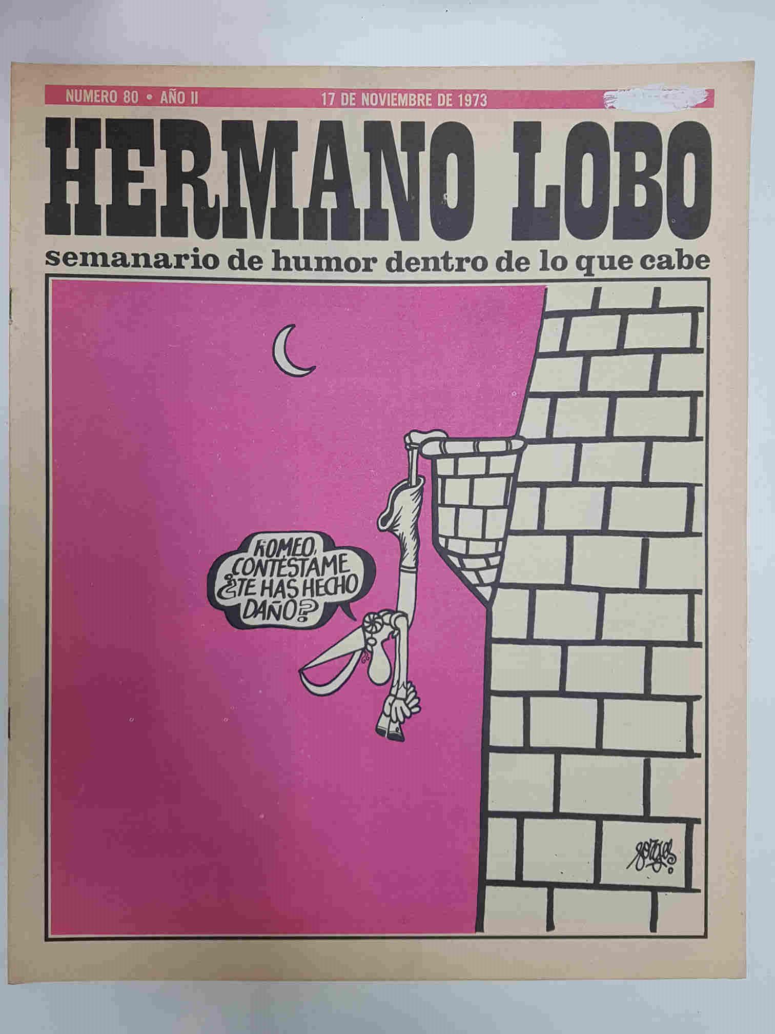 Hermano Lobo numero  080: portada de Forges