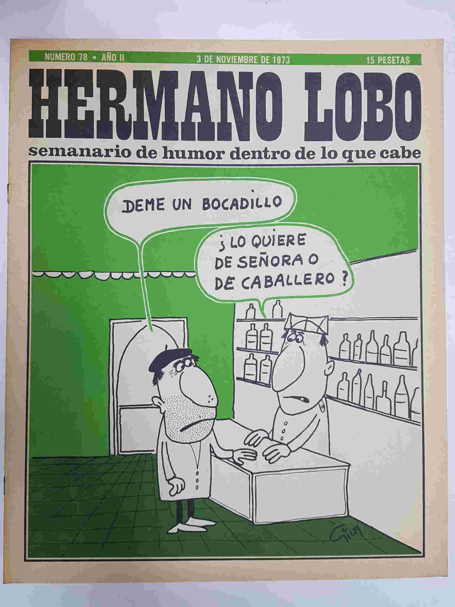 Hermano Lobo numero  078: portada de Gila