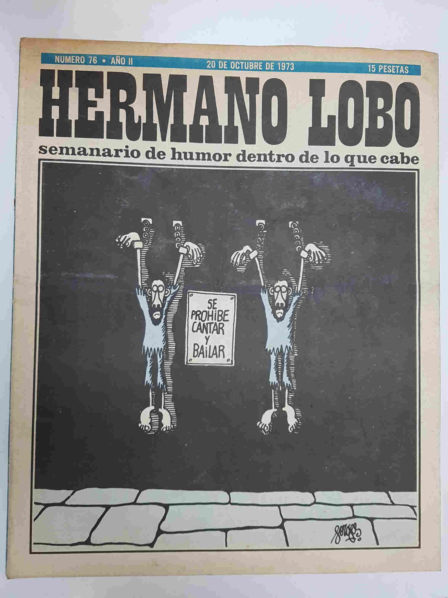 Hermano Lobo numero  076: portada de Forges