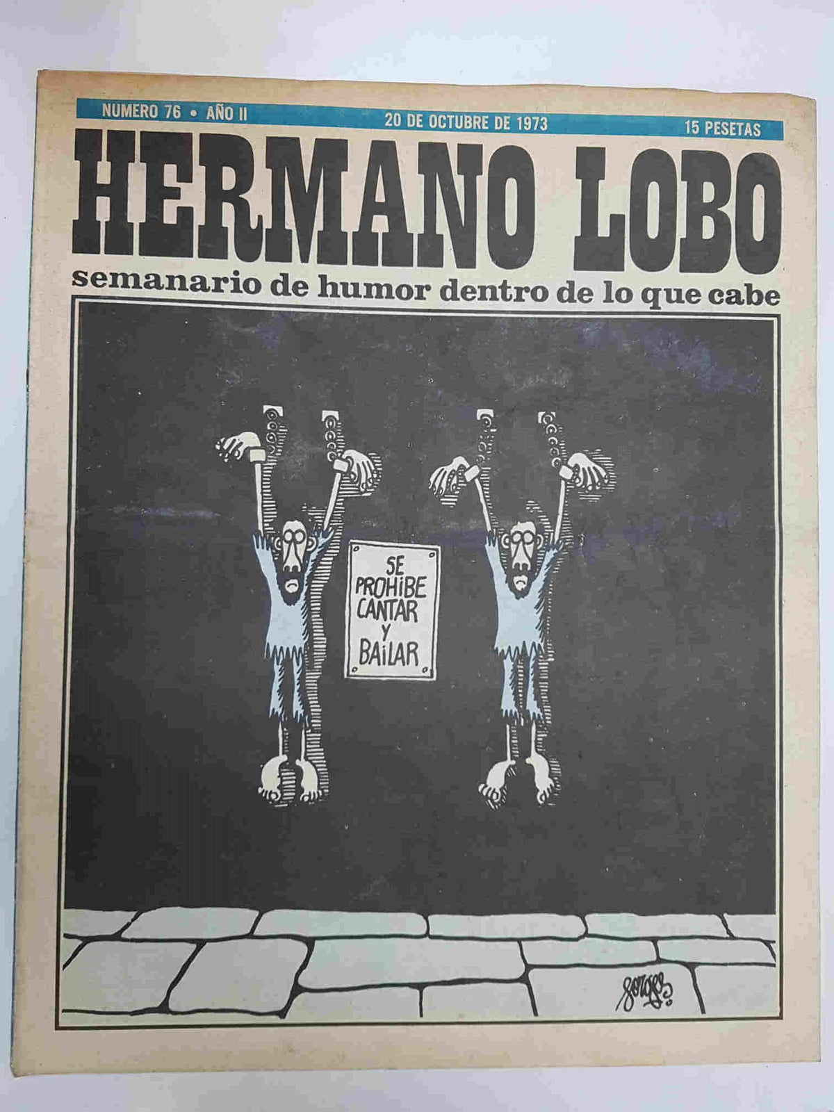 Hermano Lobo numero  076: portada de Forges