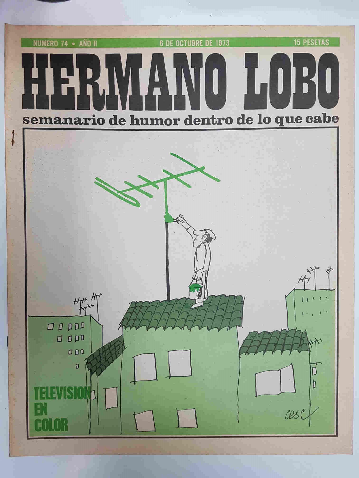Hermano Lobo numero  074: portada de Cesc