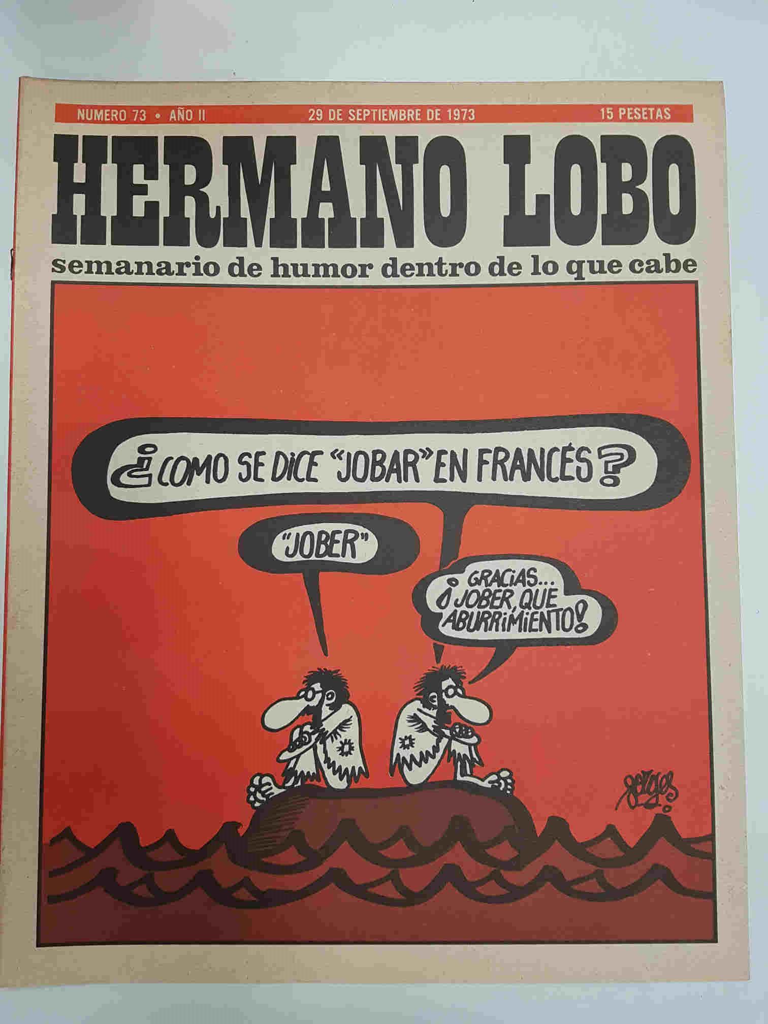 Hermano Lobo numero  073: portada de Forges