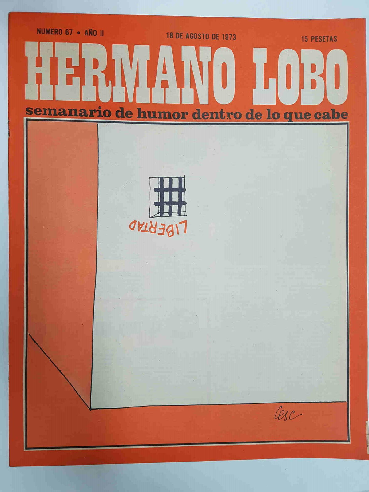 Hermano Lobo numero  067: portada de Cesc