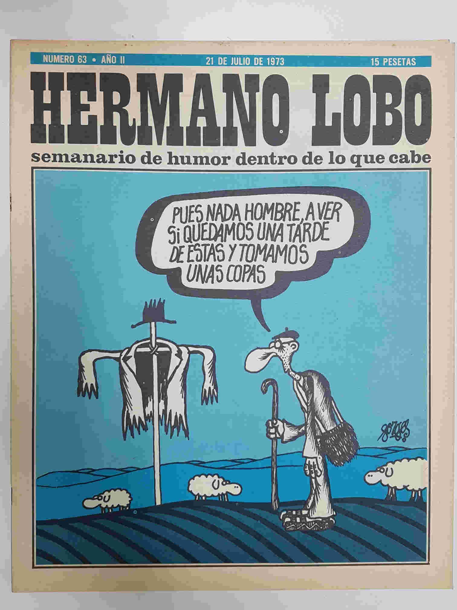 Hermano Lobo numero  063: portada de Forges
