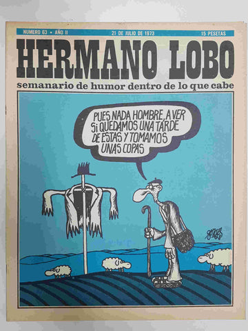 Hermano Lobo numero  063: portada de Forges