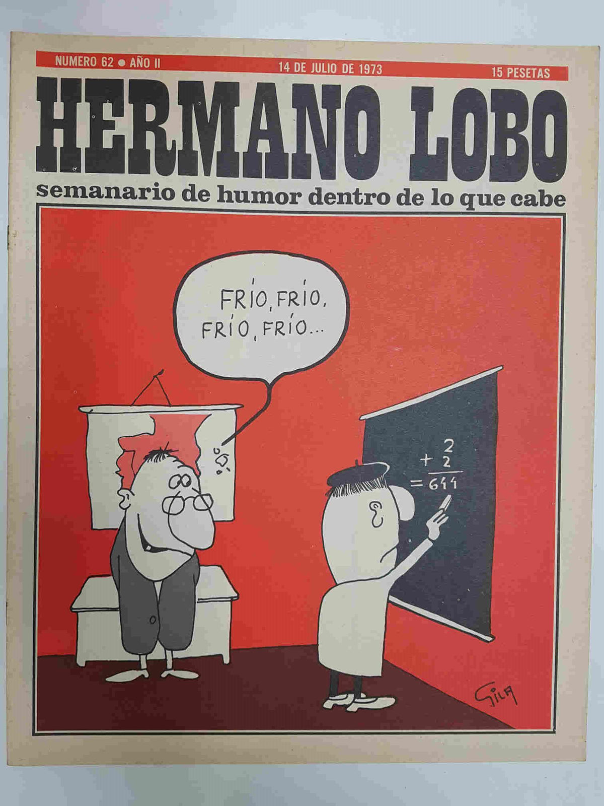 Hermano Lobo numero  062: portada de Gila