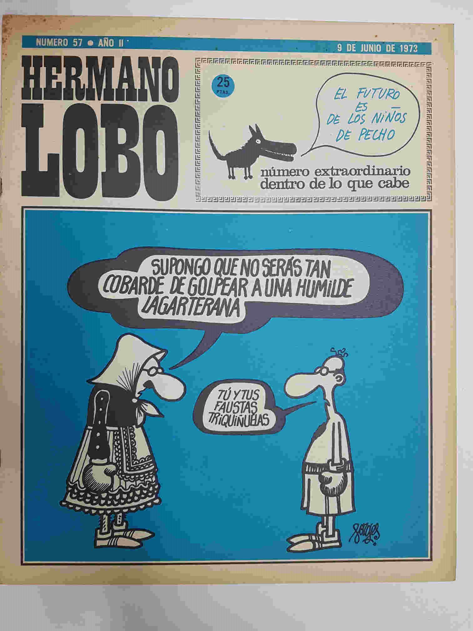 Hermano Lobo numero  057: portada de Forges, numero extraordinario