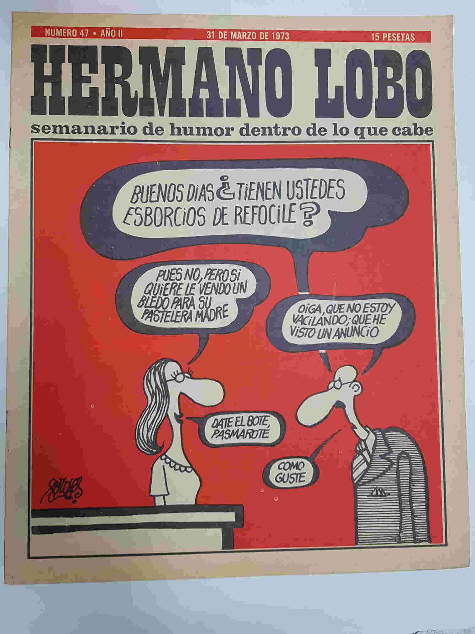 Hermano Lobo numero  047: portada de Forges