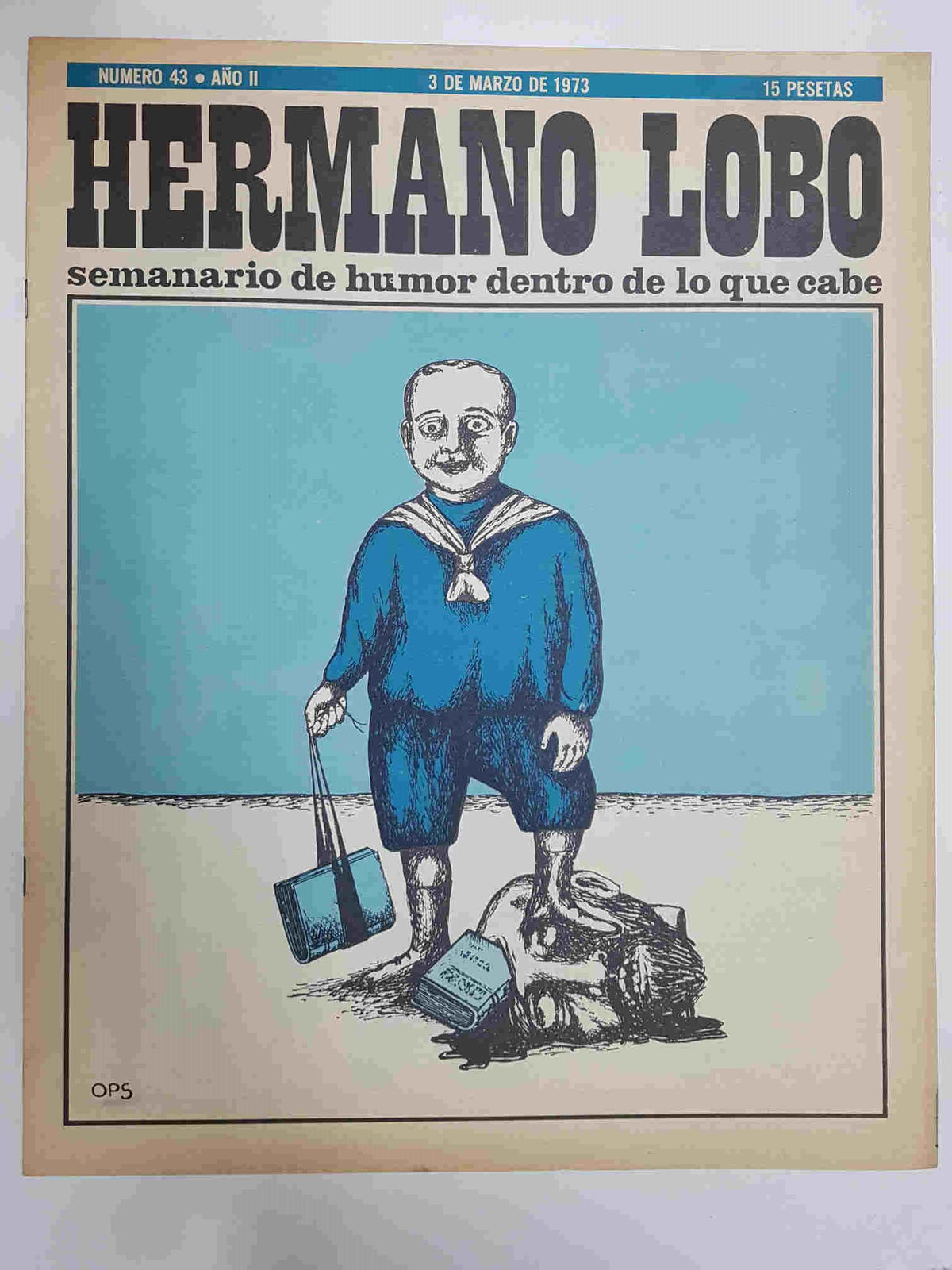 Hermano Lobo numero  043: portada de Ops