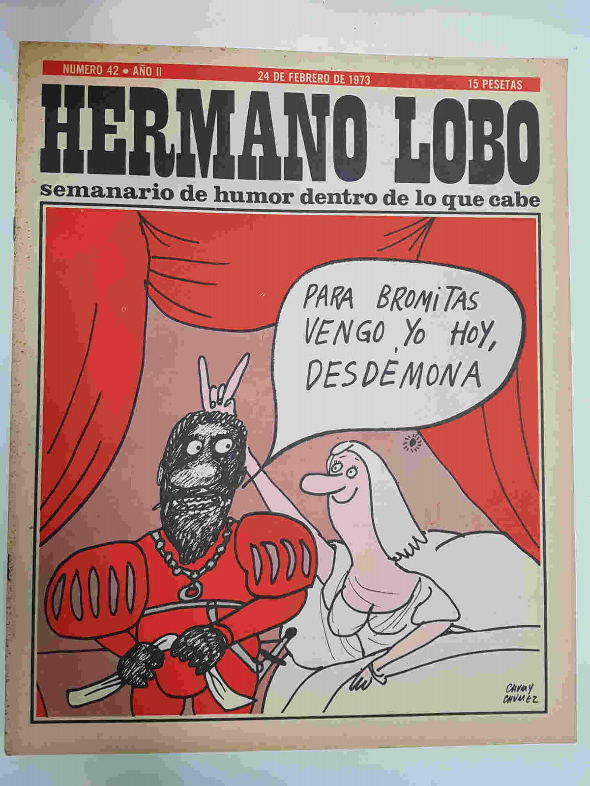 Hermano Lobo numero  042: portada de Chumy Chumez