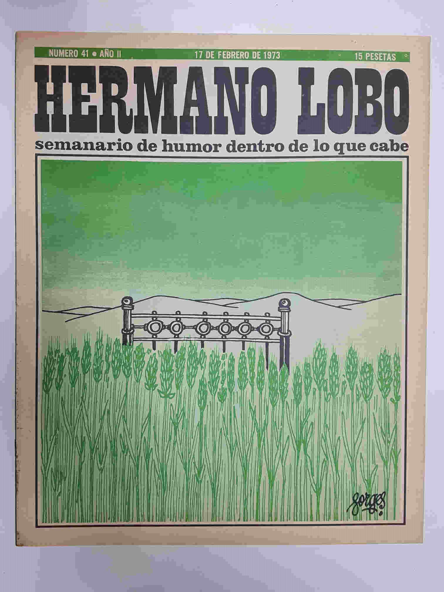 Hermano Lobo numero  041: portada de Forges