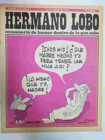 Hermano Lobo numero  040: portada de Perich