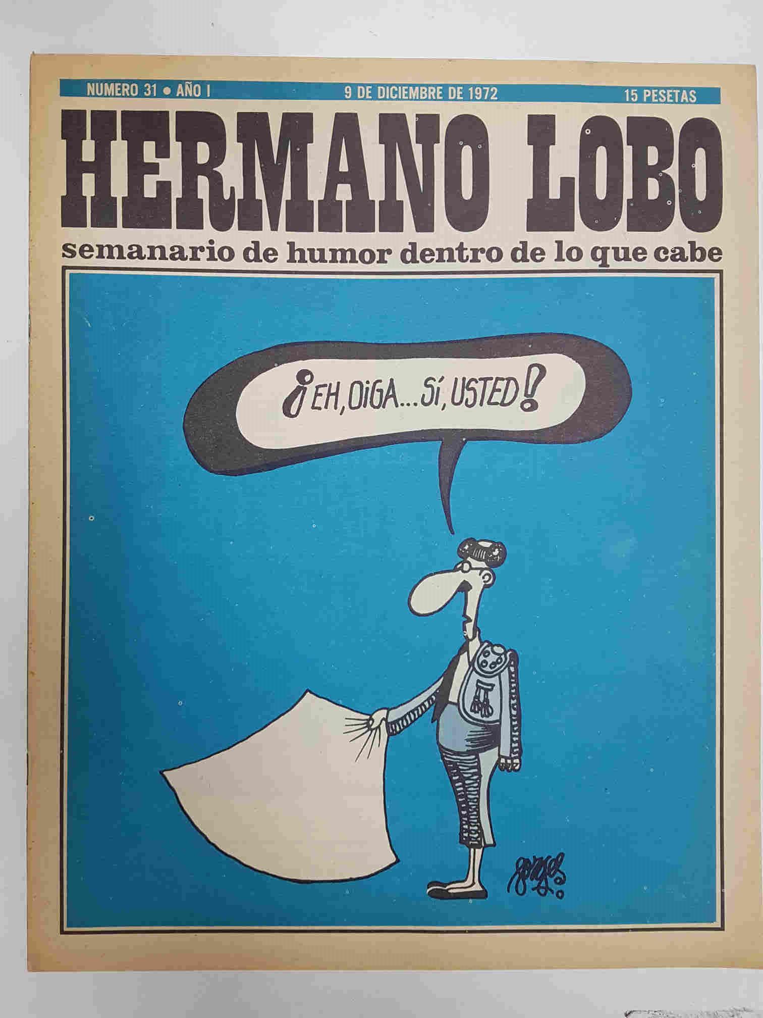 Hermano Lobo numero  031: portada de Forges