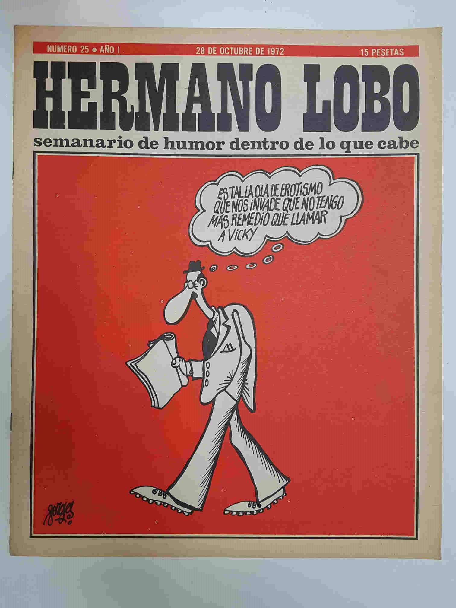 Hermano Lobo numero  025: portada de Forges