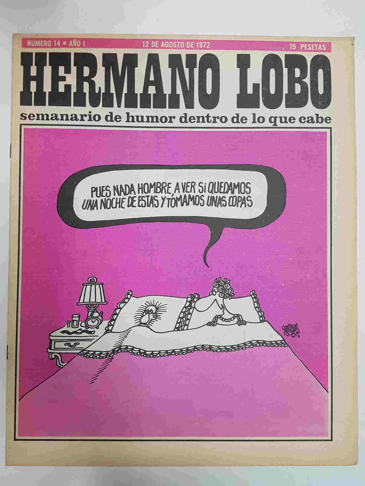 Hermano Lobo numero  014: portada de Forges