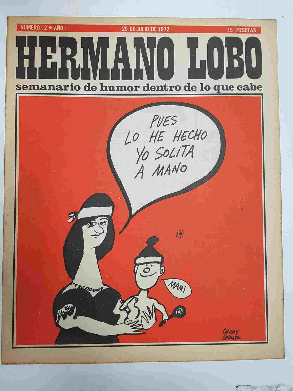 Hermano Lobo numero  012: portada de Chumy Chumez