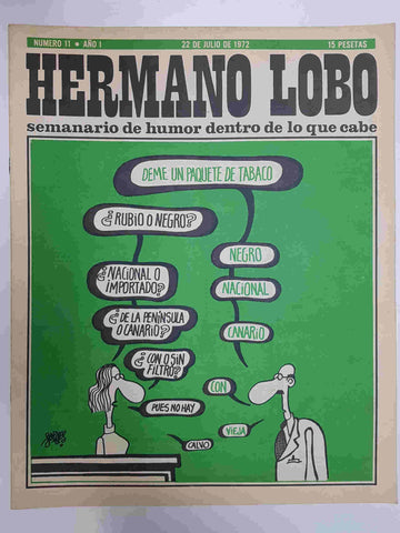 Hermano Lobo numero  011: portada de Forges