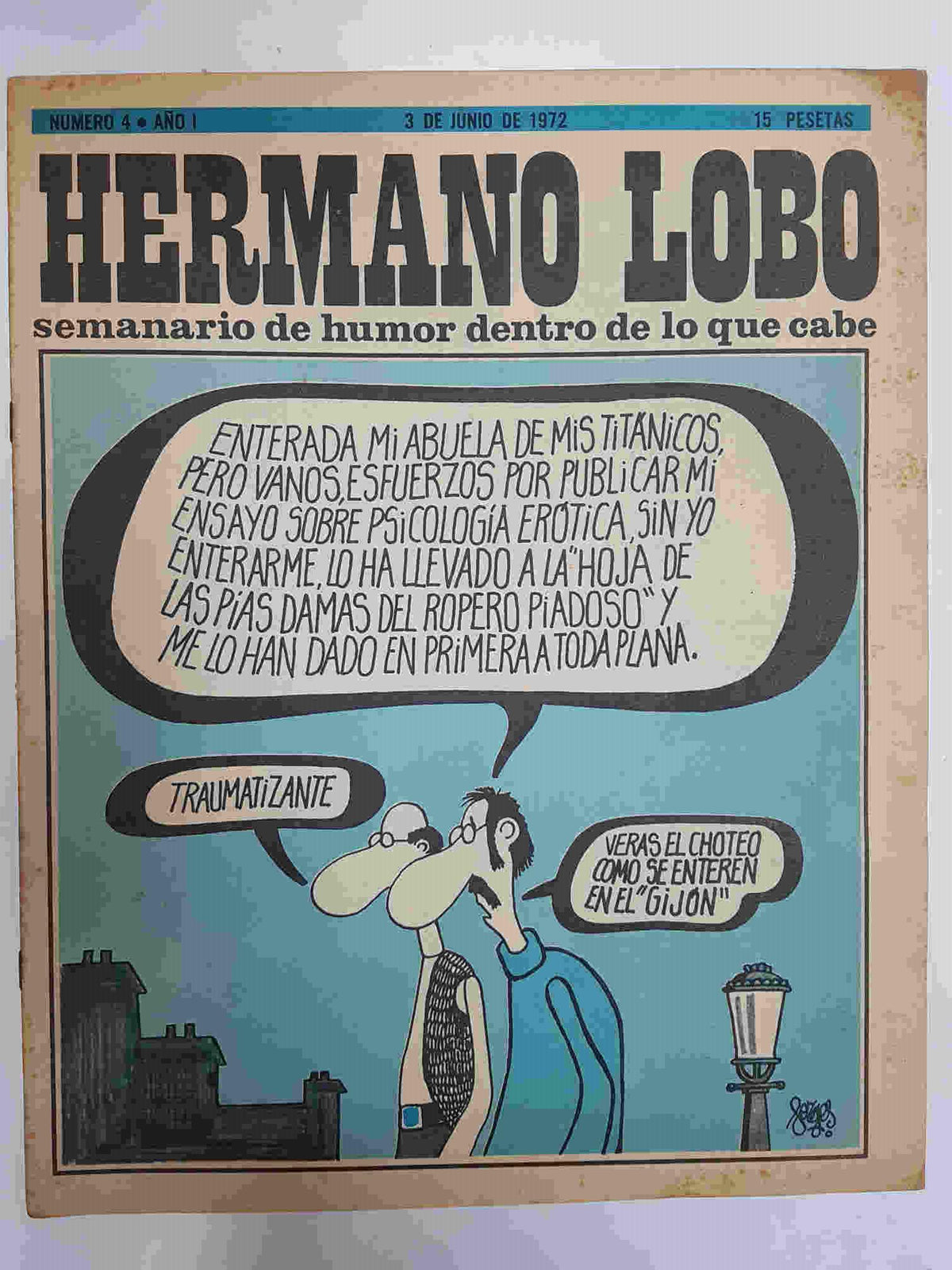 Hermano Lobo numero  004: portada de Forges